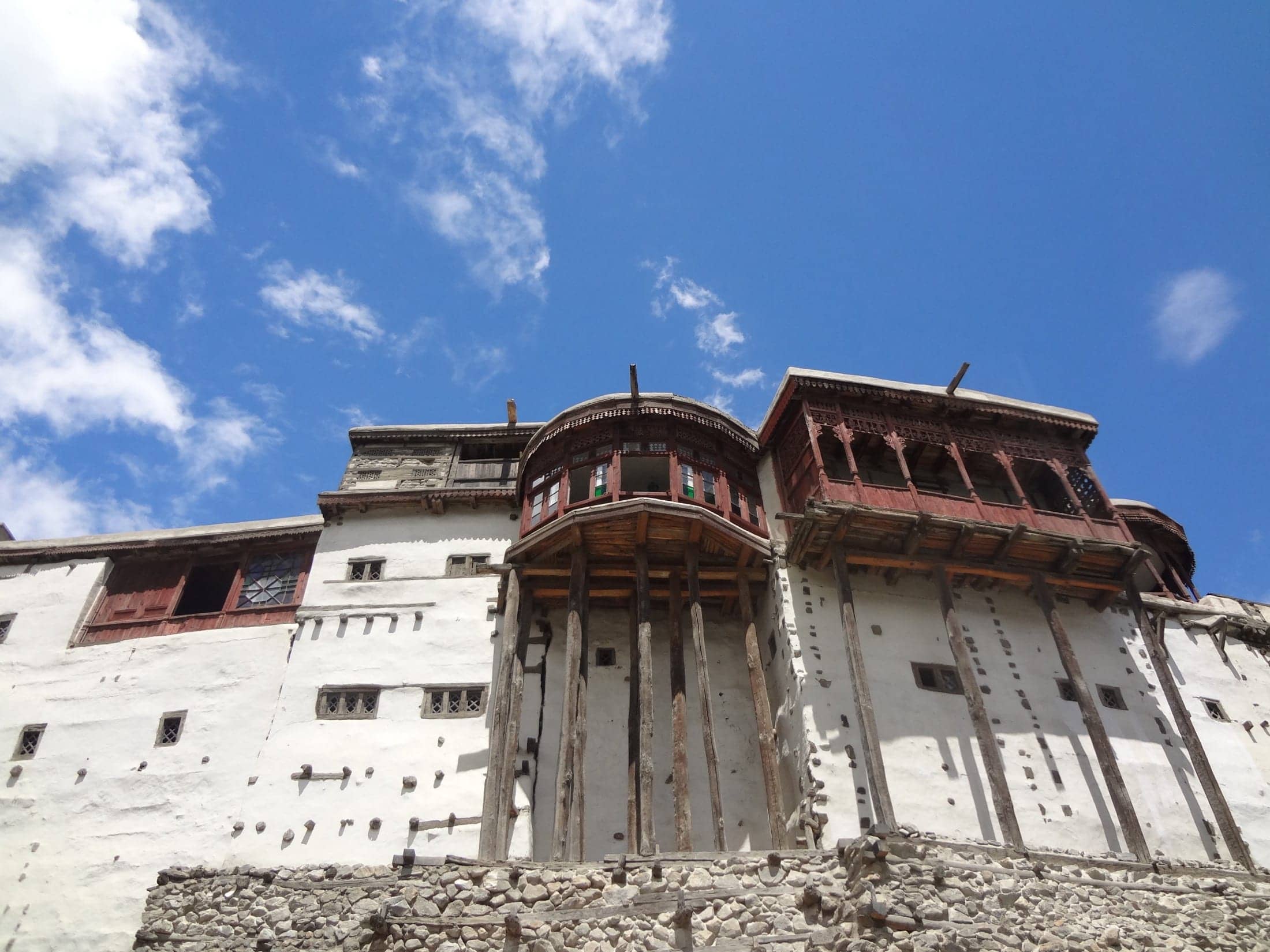 Baltit Fort's traditional Karakoram architecture above Karimabad, Hunza